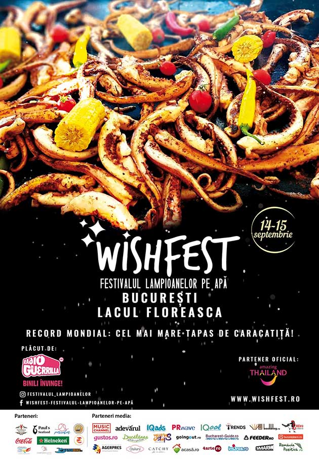 Record mondial de live cooking, pe 14 septembrie la WishFest - Festivalul Lampioanelor pe Apa